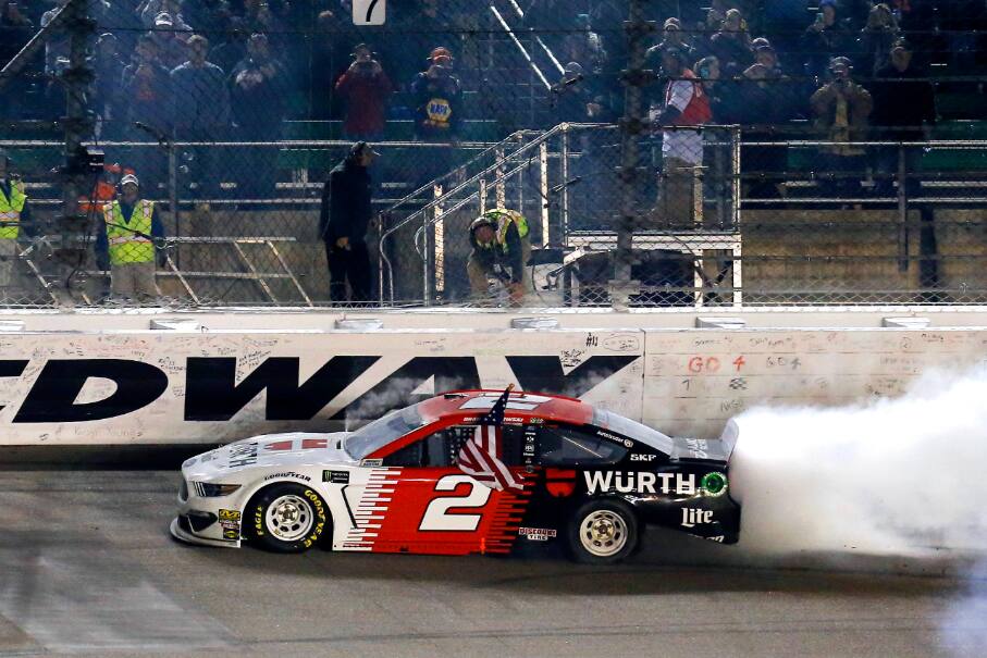 Keselowski's three wins are tied for series-best so far this season. Keselowski's three wins are tied for series-best so far this season.